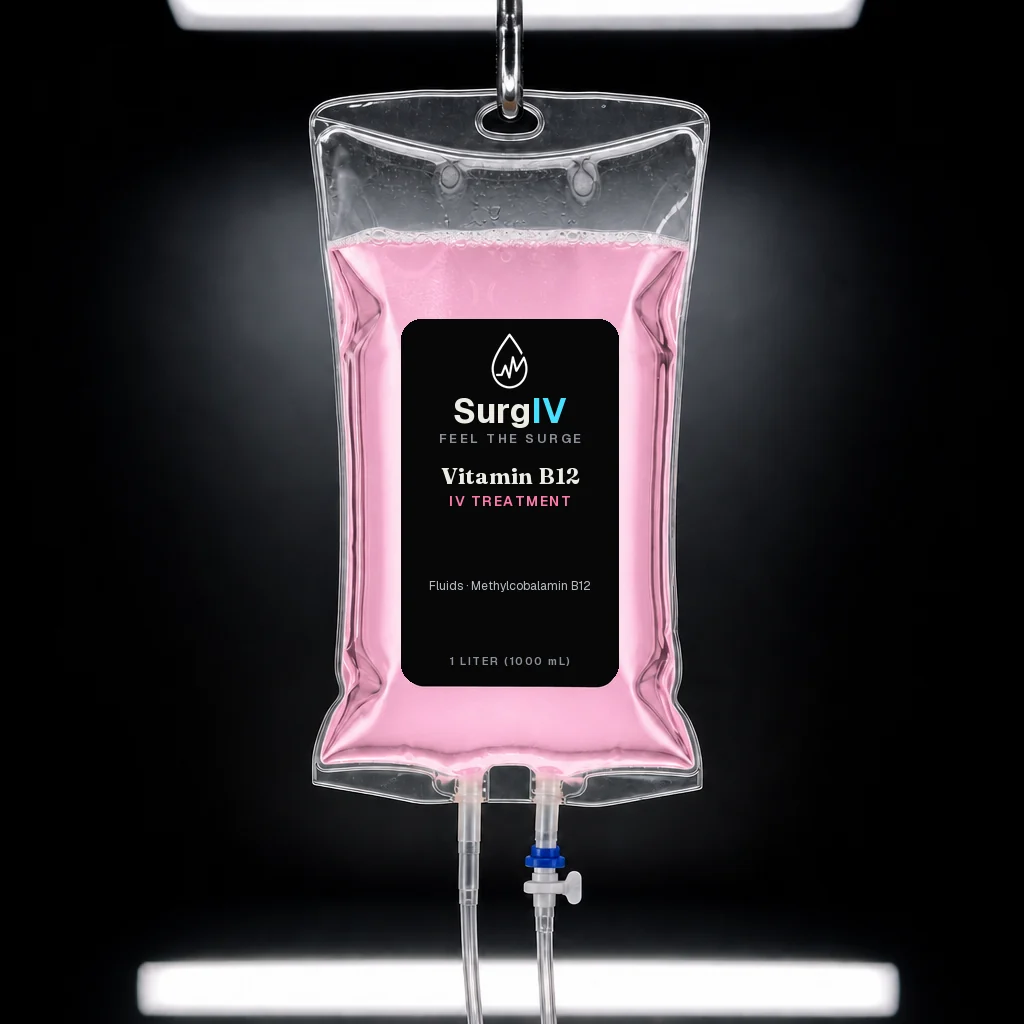Vitamin B12 IV treatment bag