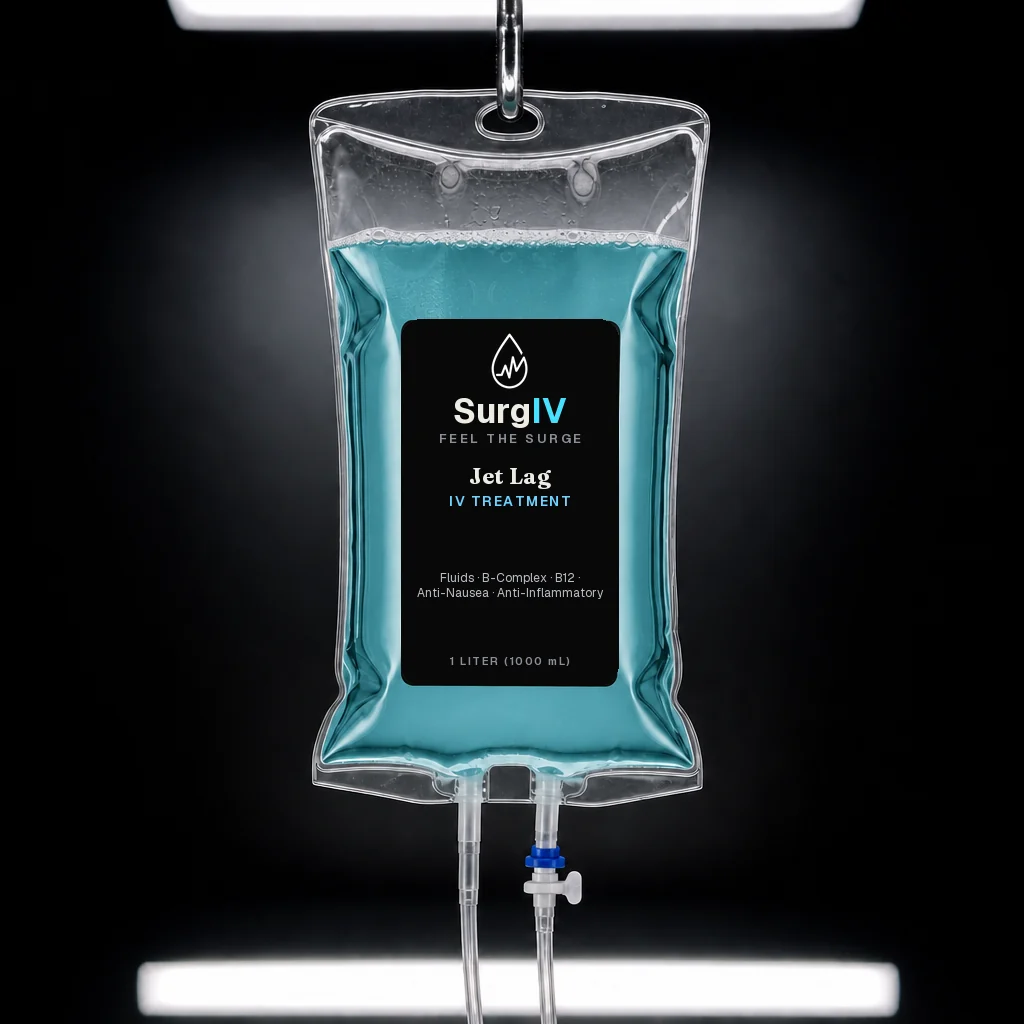 Jet Lag IV treatment bag